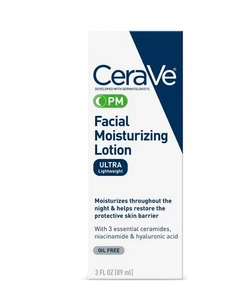 CeraVe PM Facial Moisturizing Lotion Ultra Lightweight - 3 fl oz. - Picture 1 of 7