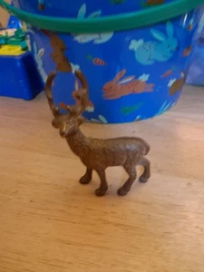 Vtg. Small Brass Figure Solid Brass Elk Deer 4” T 2 1/2” W French Country Decor - Picture 1 of 7