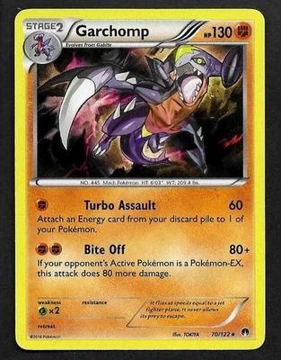 Pokemon TCG - XY BREAKpoint - Garchomp Holo - 70/122 NM - Image 1 of 2