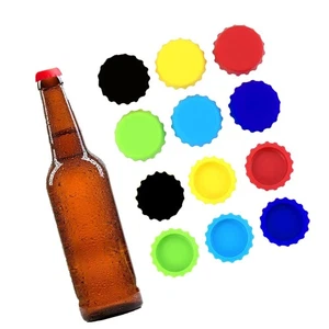 Kronkorken, Bierflaschenverschlüsse Silikon Mehrweg Sodaflaschenverschluss Hut Dichtung... - Bild 1 von 7