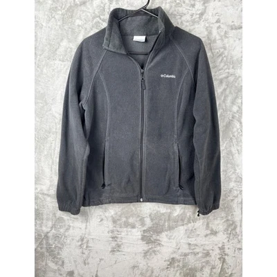 Chaqueta polar Columbia cremallera completa para mujer grande gris suave cálida capa exterior Foto 1 de 4