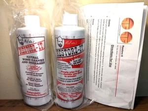 McFate's Restorz-It Natural Wood Cleaner + Medium Finish Restorer (Dad's Estate) - Picture 1 of 7
