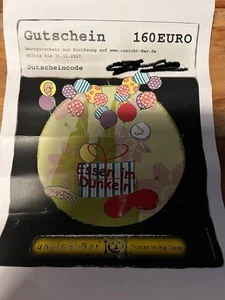 Restaurant-Gutschein *Unsichtbar Berlin* 160€ -gültig b. 31.12.27 - Bild 1 von 1