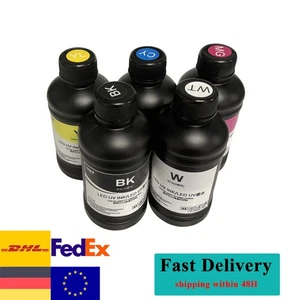 5 Flasche 250ml UV Ink for EPSON 1390 1800 XP600 L800 A3 A4 A5 UV Drucker Tinte - Picture 1 of 7