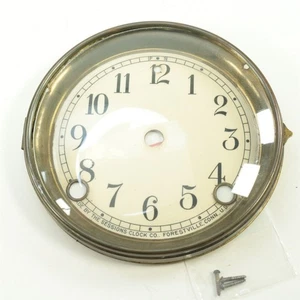 Sessions Clock Dial with Bezel and Convex Glass 5-1/2 inches - XC319 - Picture 1 of 4