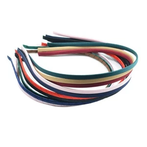 12 Pieces Girl / Women Ribbon Wrapped Headband DIY Hair Loop Band Accessory - Picture 1 of 6
