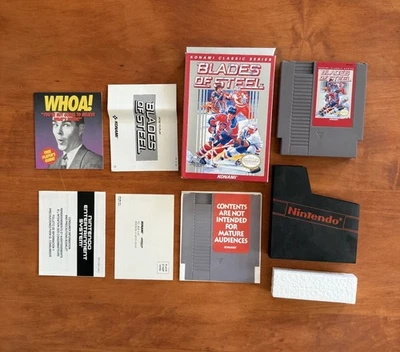 Blades of Steel Konami Classic Series Red Box (Nintendo NES) VGC CIB w/ Inserts - Image 1 of 4