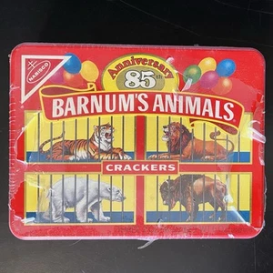 UNOPENED Vtg 1987 Barnums Animal Crackers 85th Anniversary Cookie Tin Nabisco - Picture 1 of 24
