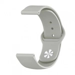 Bracelet Montre Compatible Avec Samsung Xiaomi Garmin Huawei 22MM Bouton Gris - Photo 1 sur 1