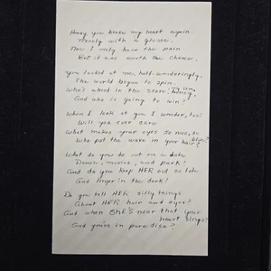 Vintage CHEATING / BREAK-UP | TRUE LOVE Hand Written Poem Ephemera | 1940s - Picture 1 of 18