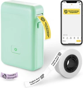 Etichettatrice con Nastro Portatile Bluetooth Stampante Etichette per Conservazione Spedizione - Foto 1 di 9