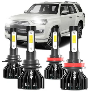 For Toyota 4Runner 2010-2020 LED Headlight High Low Beam Super Bight, 4pcs - Picture 1 of 14