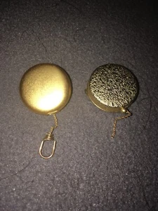 Clips de lápiz antiguos firmados en tono dorado de colección - Imagen 1 de 8