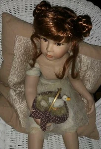 Orchidee Puppe, "Lisa", 50cm, Drehe Kopf, Brustplatt, sitzende - Bild 1 von 2