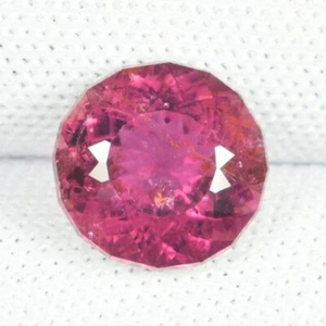 2.36 ct MASSIVE INCLUSION PURPLE PINK  NATURAL RUBELITE TOURMALINE Round See Vdo - Picture 1 of 3