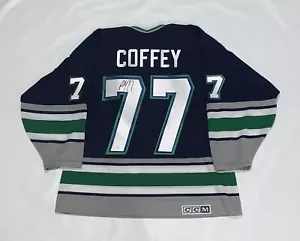 PAUL COFFEY SIGNED CCM HARTFORD WHALERS #77 JERSEY LICENSED VERY RARE JSA COA - Picture 1 of 3