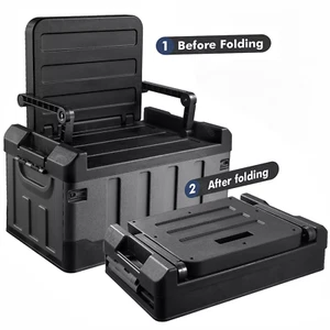 Auto-Aufbewahrungbox Faltbar Aufbewahrungstasche Box Organizer mit Sitz - Foto 1 di 11
