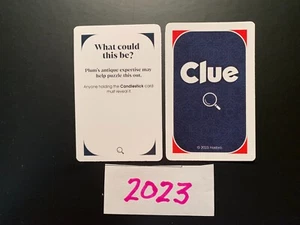 Clue  2023  What could this be Card   Game Replacement Pieces - Picture 1 of 2