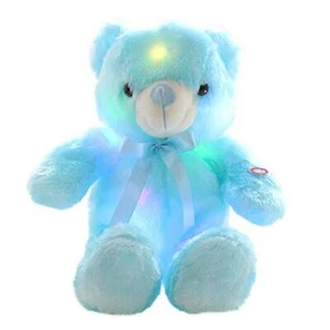 LED Teddy Bears Stuffed Animals, Cute Glow Bear Plush Toys Creative Blue - Picture 1 of 8