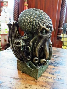 CTHULHU GEFLÜGELTE OCTOPUS FIGUR STATUE Lovecraft seltsame Geschichten Steampunk Nemesis jetzt - Bild 1 von 11