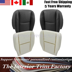 For 2007-2014 GMC Yukon Driver & Passenger Bottom AC Seat Cover & Foam Black - Bild 1 von 18
