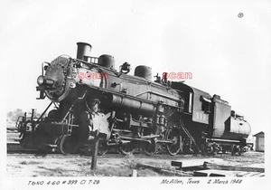 4CC306 RP 1948 TEXAS & NEW ORLEANS RAILROAD 460 LOK #399 McALLEN TEXAS - Bild 1 von 1