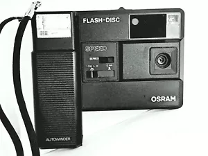 Fotocamera  OSRAM Flash Disc Autowinder   Compatta Made In Germania Anni 1980 - Picture 1 of 4