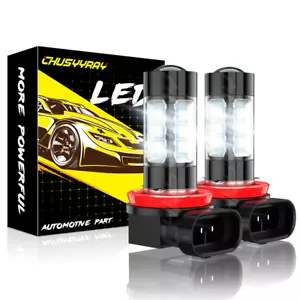 H11 LED Fog Light Bulbs Lamp For Hyundai Sonata 2011 2012 2013 2014 White 6000K - Foto 1 di 10