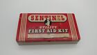 Vintage 1940S Sentinel First Aid Kit Tin Box Decoration No. Mk Usa