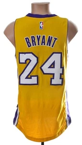 NBA LOS ANGELES LAKERS 2014 BASKETBALL SHIRT #24 BRYANT ADIDAS S - Picture 1 of 8