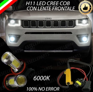 COPPIA LAMPADE FENDINEBBIA H11 LED CREE COB CANBUS PER JEEP COMPASS MK2 6000K - Foto 1 di 11