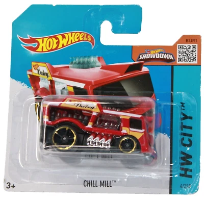 Hot Wheels CHILL MILL HW City Red SHORT CARD Food Truck 4/250 2013 NEW Sent Box - Image 1 of 4