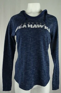 Seattle Seahawks NFL Majestic Women's Scoop Neck Hoodie - Picture 1 of 6