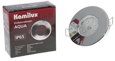 6x LED Einbaustrahler ultra-flach Badzimmer IP65 Decken-Spots Einbau-Leuchte SET - Bild 1 von 4