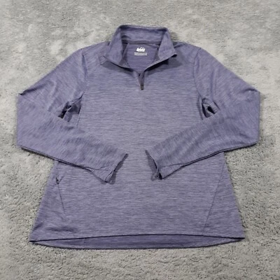 Sudadera REI Pullover 1/4 Cremallera Mujer M Exterior Senderismo Correr Manga Larga Foto 1 de 4