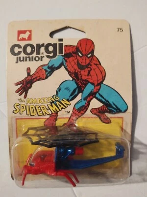 Corgi Juniors Die Cast Spider-Man Helicopter 1979 Vintage #75 - Image 1 of 4