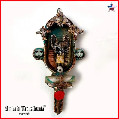 arte montaje escultura original medios mixtos collage animales surrealistas vampiro Foto 1 de 4