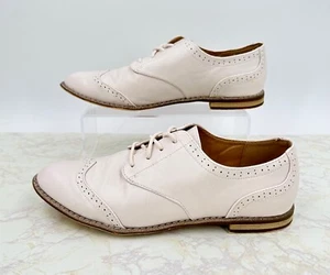 JustFab GEMA FLAT Wingtip Damenschuhe 8,5M rot rosa Glitzer Schnürung - Bild 1 von 11