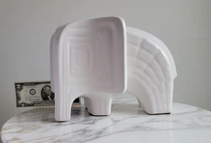 11" JONATHAN ADLER Menagerie ELEPHANT Figurine - Stoneware - Picture 1 of 13