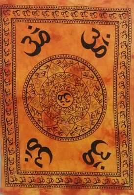Mandala Indian OM Chakra Cotton Ethetic Home Decor Wall Hanging Tapestry Poster - Image 1 of 2