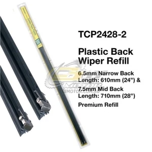 TRIDON WIPER PLASTIC BACK REFILL PAIR FOR Honda Insight 05/01-06/04 24"+28" - Picture 1 of 1
