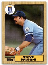 Steve Balboni 1987 Topps Baseball Card #240 Kansas City Royals
