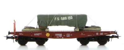 BLACKSTAR BS00085 Carro pianale FS tipo Rlmmp, trasporto cassa coperta da telone