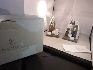 PartyLite Modern Shepherd & 3 Kings Tealight Holder W Candles NEW - Picture 1 of 4