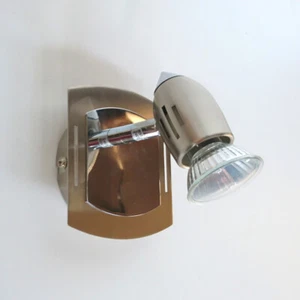 Litecraft Spotlight Wall, Ceiling GU10 Fitting - Satin Chrome Clearance - Picture 1 of 2