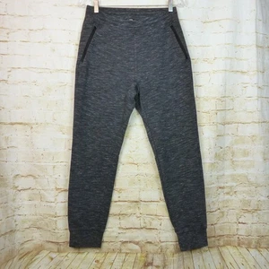 Uniqlo Dry Stretch Sweat Pants Mens M Heather Gray Zip Pockets Pull On 418703 - Picture 1 of 13