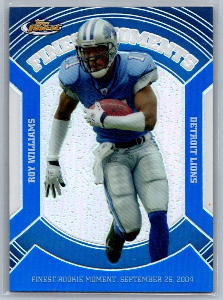 2007 Finest Moments Blue Refractors  Roy Williams VFM-RW 277/299 - Image 1 of 2