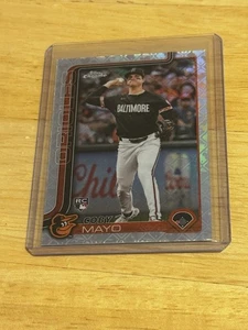 2025 Topps Chrome Coby Mayo Logofractor RC #120 - Foto 1 di 2