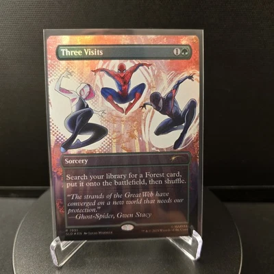 MTG Three Visits 1991 Rainbow Foil Rare Secret Lair Drop SLD - Image 1 of 4