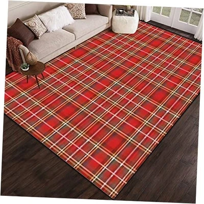 Рождественский клетчатый современный классический небольшой ковер для улицы патио коврик для игр современный  - Изображение 1 из 4